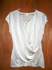 Champagne Draped Blouse (XL)
