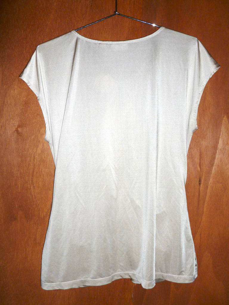 Champagne Draped Blouse (XL)