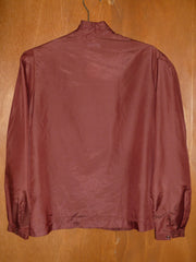 70s Rust Tuxedo Blouse (L)