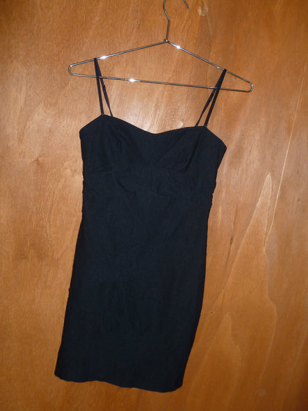 Y2K Spaghetti Strap Bodycon Dress (M)