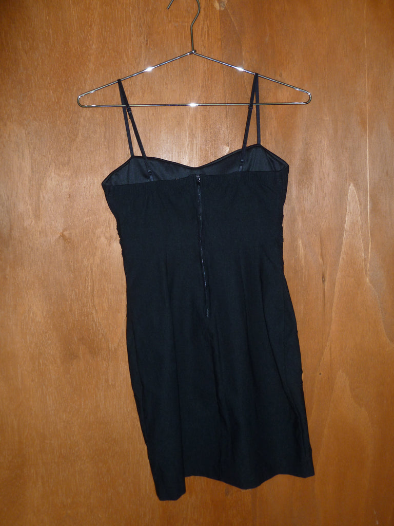 Y2K Spaghetti Strap Bodycon Dress (M)