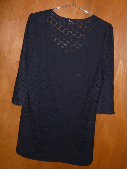 Cotton Eyelet Black Cover-Up