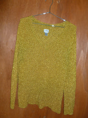 Textured Turmeric Knit Long Sleeve (L)
