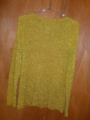 Textured Turmeric Knit Long Sleeve (L)