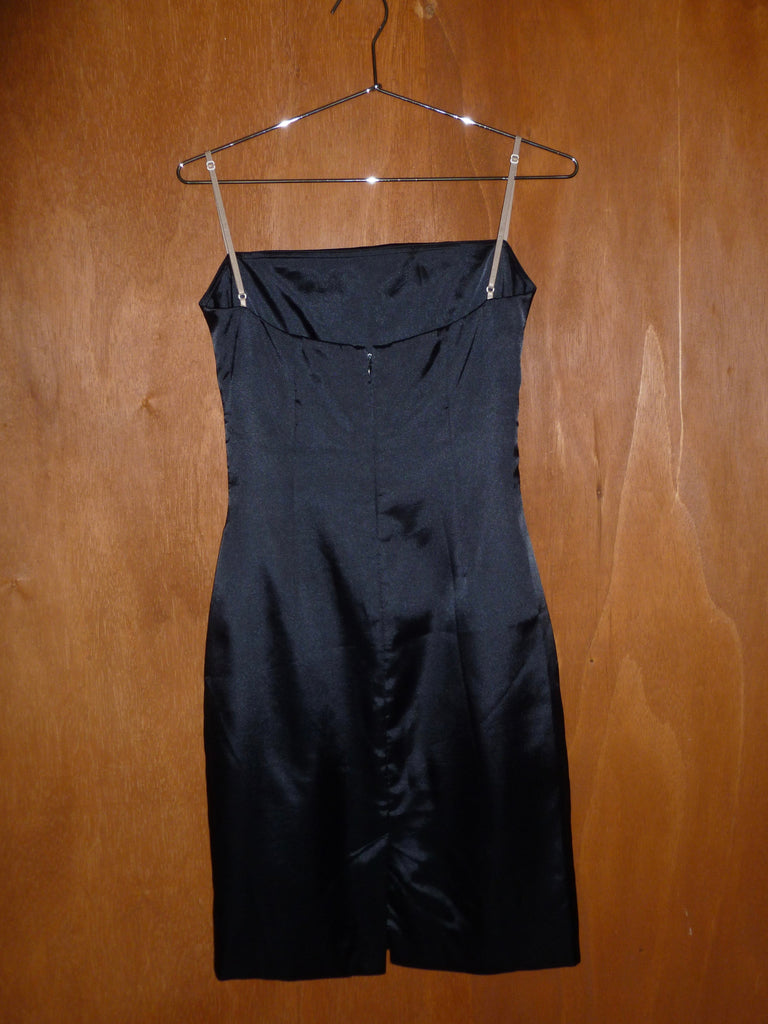 BCBG Satin Spaghetti Strap Dress