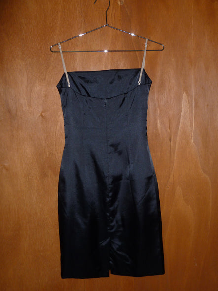 BCBG Satin Spaghetti Strap Dress