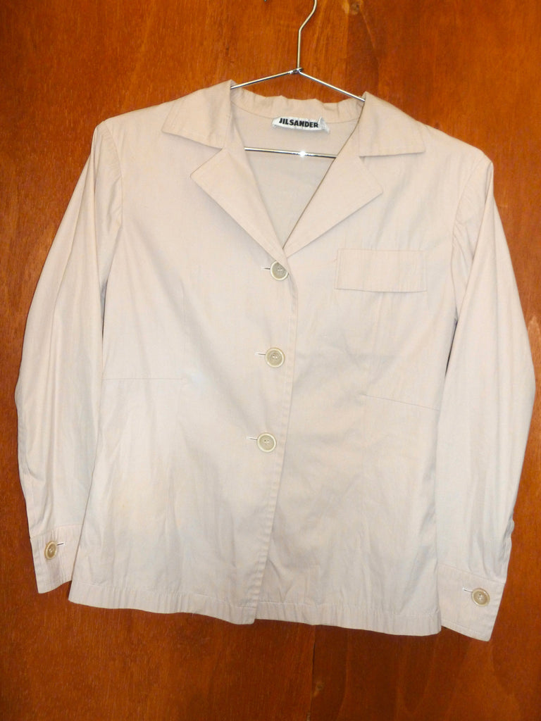 Jil Sander Ballet Pink Cotton Shacket (36)