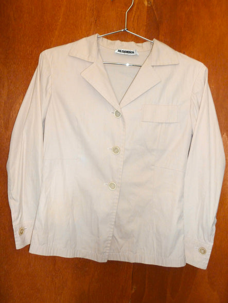 Jil Sander Ballet Pink Cotton Shacket (36)