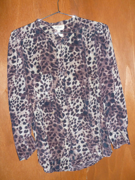 Isabel Marant Silk Leopard Button-Up (M)