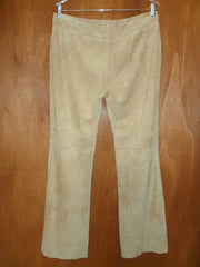 Camel Suede Bootcut Pants (12)