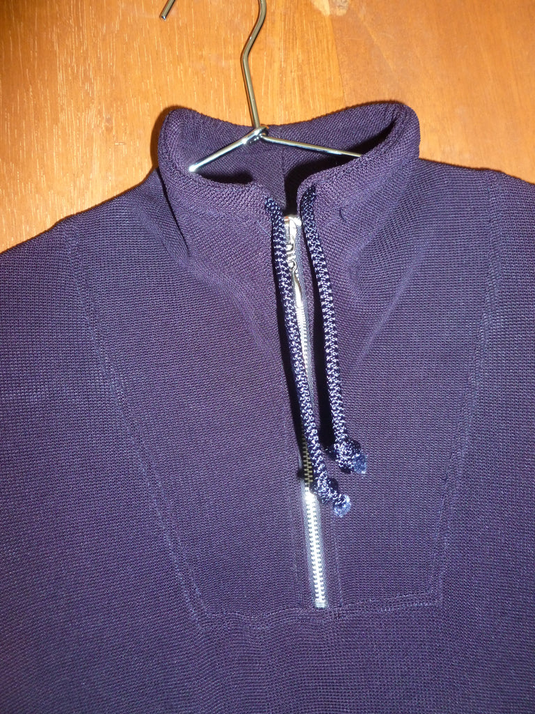 90s Plum Quarter-Zip Dress (L)