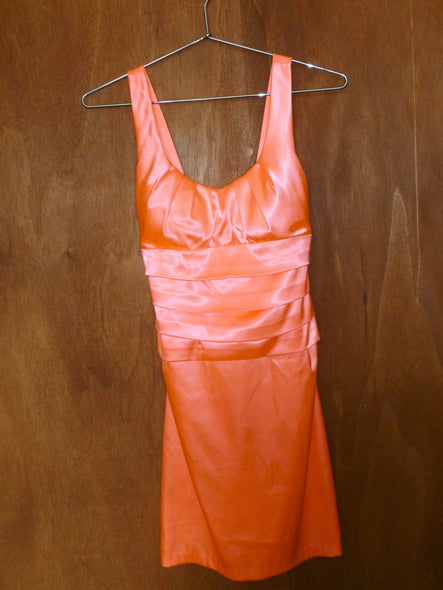 Y2K Fluorescent Pink Mini Dress (XS)