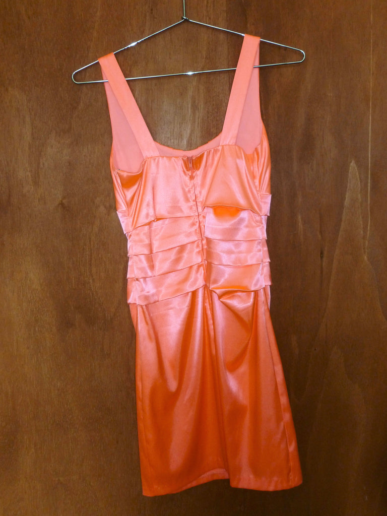 Y2K Fluorescent Pink Mini Dress (XS)