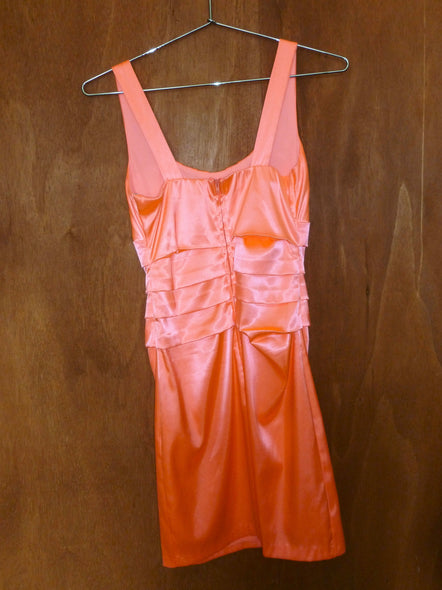 Y2K Fluorescent Pink Mini Dress (XS)