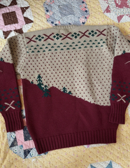 Vintage Polo Ralph Lauren Ski Knit pullover 100% Wool Sweater Size Extra Large