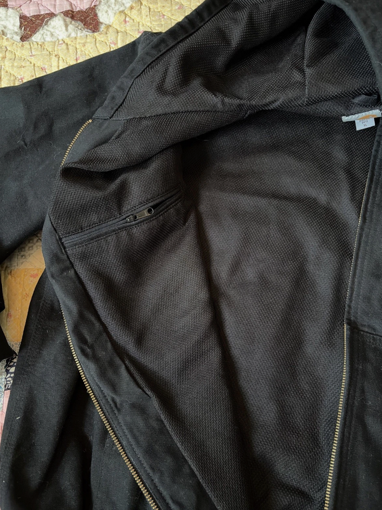 Carhartt Men's Black Hooded Thermal Lined Active Jacket J131, Size XL