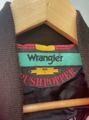 Wrangler Brushpopper Jacket Large Neon Pink Western Rare 90s Sports Chiropractic