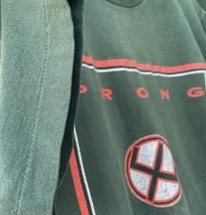 Vintage 90s Prong T Shirt Cleansing Tour 1994 Metal Band Green Double Sided L