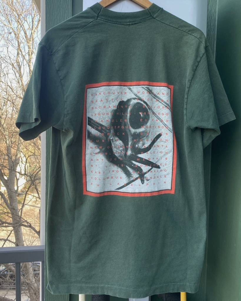 Vintage 90s Prong T Shirt Cleansing Tour 1994 Metal Band Green Double Sided L