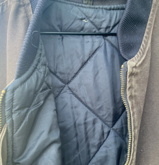 VTG Carhartt Vest 2XL Men's USA Union Brown Full Zip Quilt Lined Canvas V02 CHT