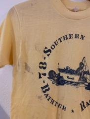 Vintage 1970s Southern Tech Bathtub Races T Shirt Sz L (Actual Sz S/M)