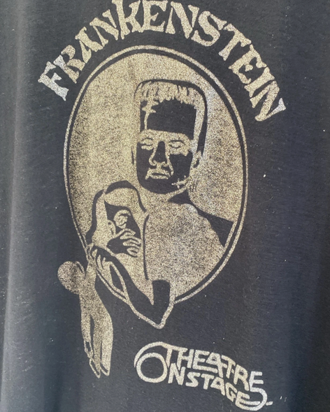 Vintage 80s Frankenstein Shirt Size M/L Tour Theatre On Stage