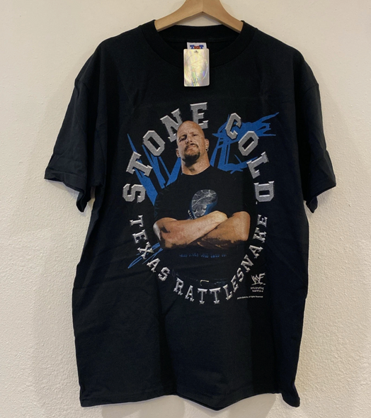 VTG 90s WWF Stone Cold Steve Austin 3:16 T-Shirt Black Large New With Tags