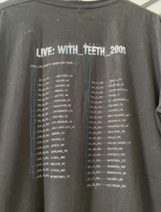 Y2K NINE INCH NAILS LIVE WITH TEETH 2005 2 SIDED TOUR Dates t-shirt XXL