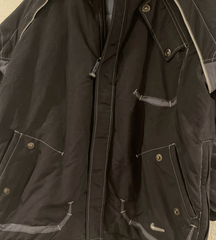 Vintage 90s Nike Big Nike Lettering Insulated Jacket L Black Snow Jacket  Y2K