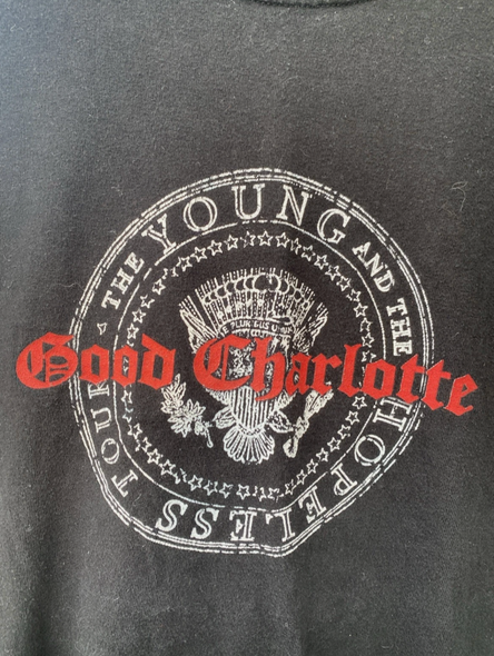 Vintage Good Charlotte Band 2003 The Young And The Hopeless Tour Shirt Size L
