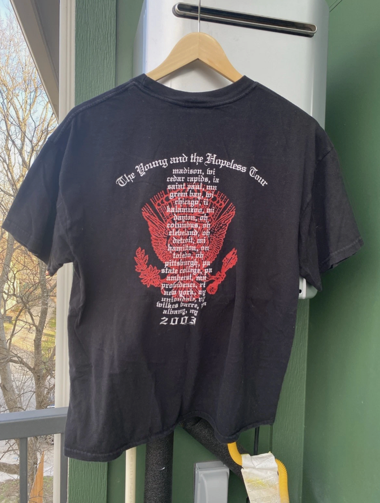 Vintage Good Charlotte Band 2003 The Young And The Hopeless Tour Shirt Size L