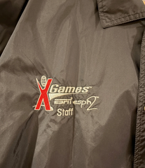 Adidas 1995 Snap Windbreaker Jacket X-Games Staff VTG Large Mens size L
