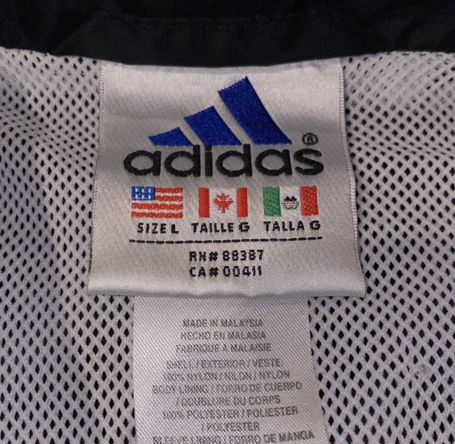 Adidas 1995 Snap Windbreaker Jacket X-Games Staff VTG Large Mens size L