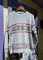 Vintage Pendleton High Grade Western Wear Wool Sweater Medium Made in USA