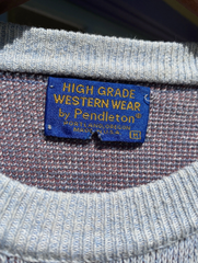 Vintage Pendleton High Grade Western Wear Wool Sweater Medium Made in USA