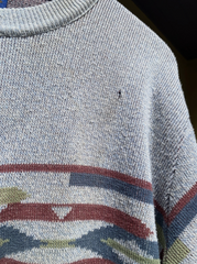 Vintage Pendleton High Grade Western Wear Wool Sweater Medium Made in USA