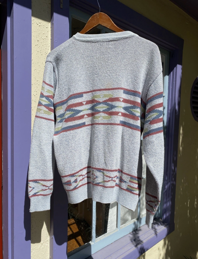 Vintage Pendleton High Grade Western Wear Wool Sweater Medium Made in USA
