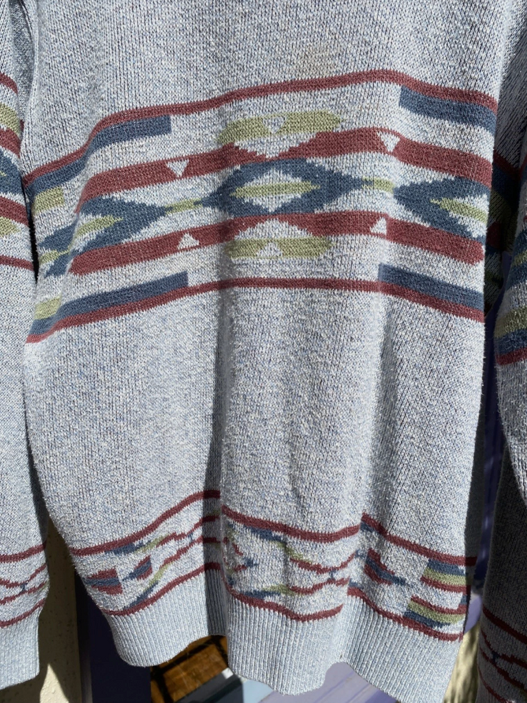Vintage Pendleton High Grade Western Wear Wool Sweater Medium Made in USA