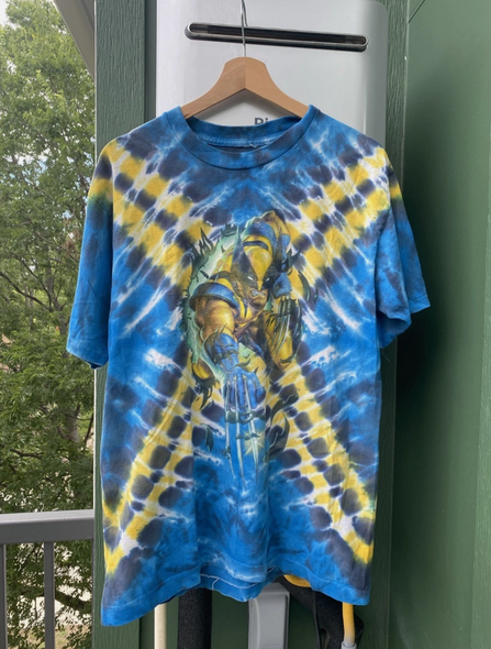 Vintage Marvel's Wolverine T-Shirt Mens Large Universal  Tie Dye 2000 AOP SZ Med