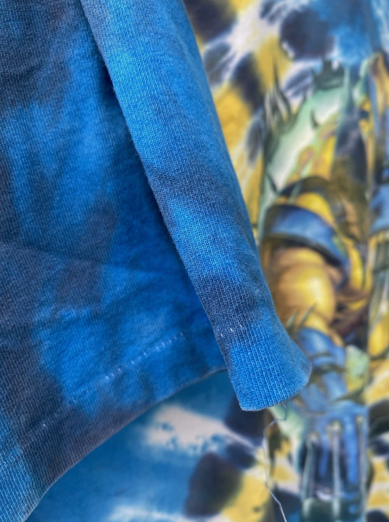 Vintage Marvel's Wolverine T-Shirt Mens Large Universal  Tie Dye 2000 AOP SZ Med