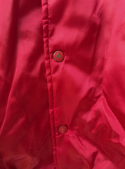 70s Vintage Grand National Cow Palace Rodeo Red Satin Bomber Size XL