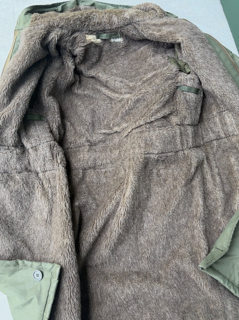 Vintage 40's WW2 Military Navy N1 Deck Parka Coat Men's Med 40 Alpaca Lined USN