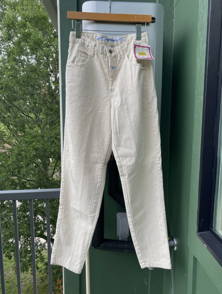 VINTAGE NWT Marithe Francois Girbaud Skinny Cowboy Jeans Womens 9/10 Tapered Tan