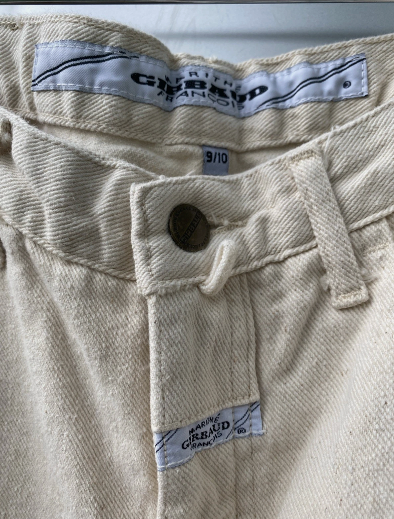 VINTAGE NWT Marithe Francois Girbaud Skinny Cowboy Jeans Womens 9/10 Tapered Tan