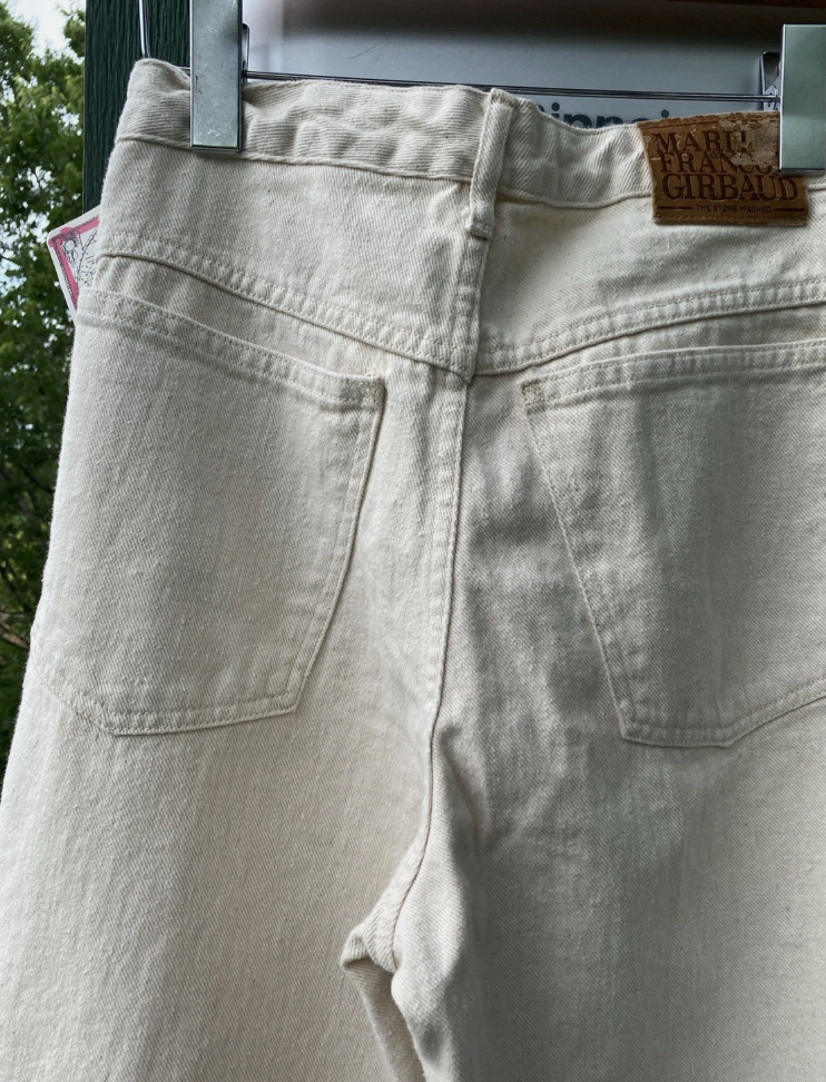 VINTAGE NWT Marithe Francois Girbaud Skinny Cowboy Jeans Womens 9/10 Tapered Tan