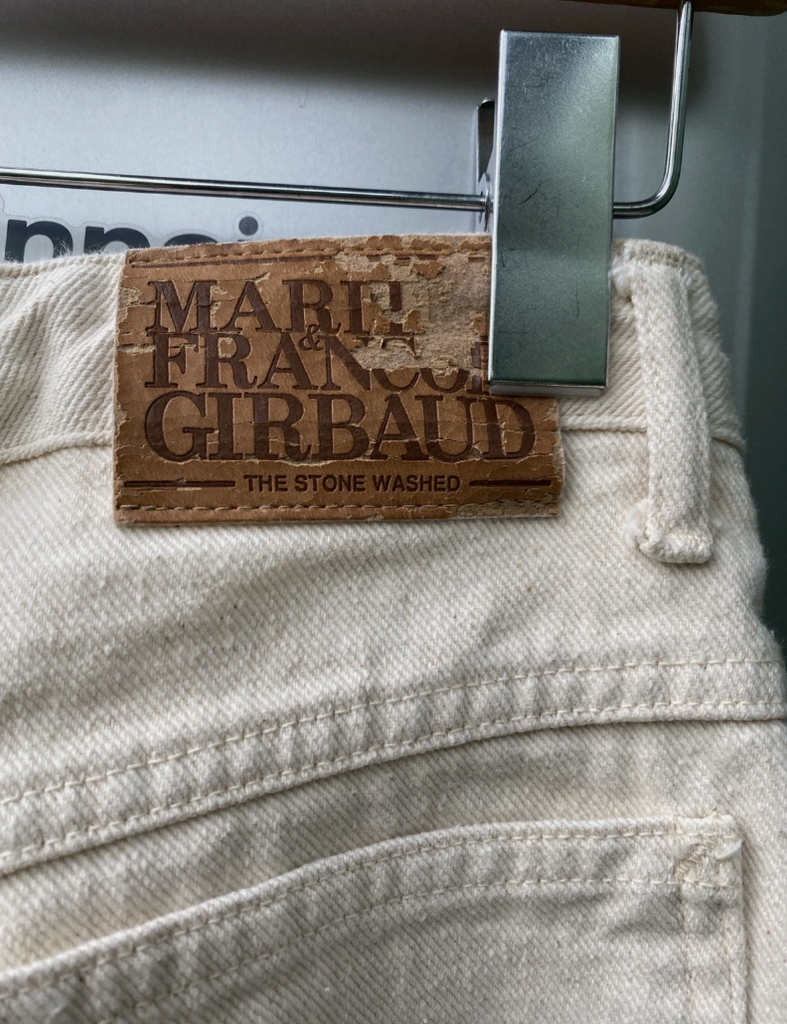 VINTAGE NWT Marithe Francois Girbaud Skinny Cowboy Jeans Womens 9/10 Tapered Tan