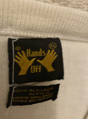 Vintage 70s 80s HANDS OFF Beach Day Acrylic Top Size M