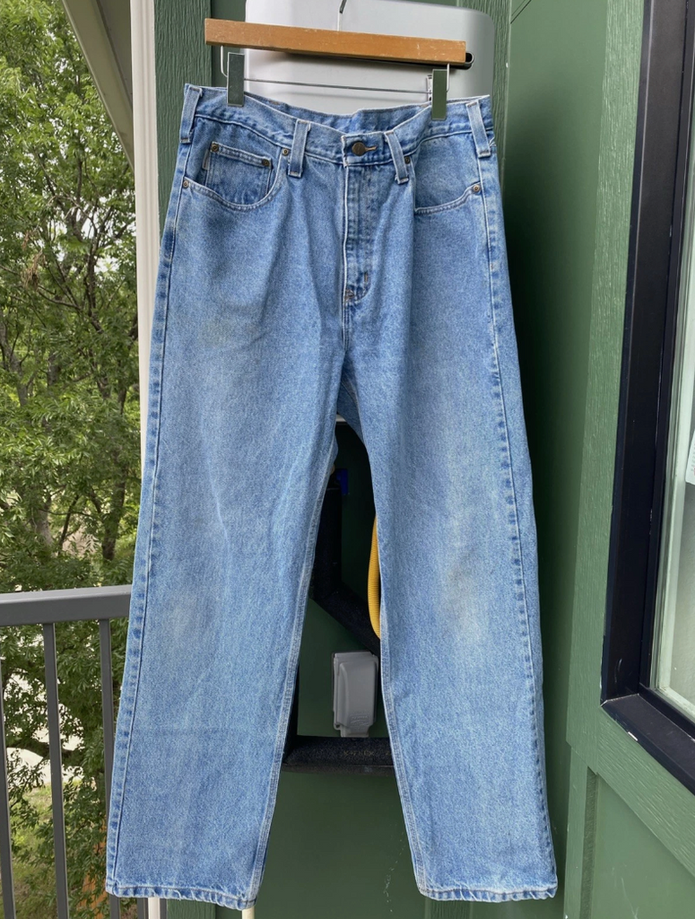 Carhartt Relaxed Fit Men 36x33 Denim Jeans B460-LVB Vintage Y2K