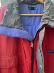 Vintage Patagonia Jacket Mens XL Red Full Zip 1990s Insulated Nylon Pockets