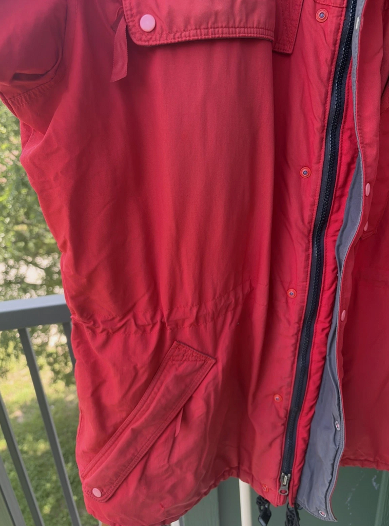 Vintage Patagonia Jacket Mens XL Red Full Zip 1990s Insulated Nylon Pockets